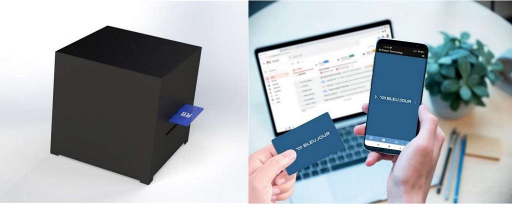 Bleu Jour démontre son Kubb Secure, un PC sécurisé par la technologie Freemindtronic