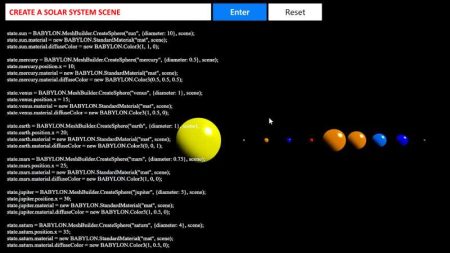 Exemple d'utilisation de l'IA Codex pour créer des scènes 3D et développer en Babylon.JS