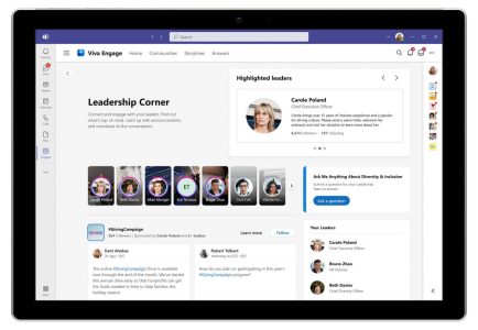 Microsoft Viva Leadership Corner