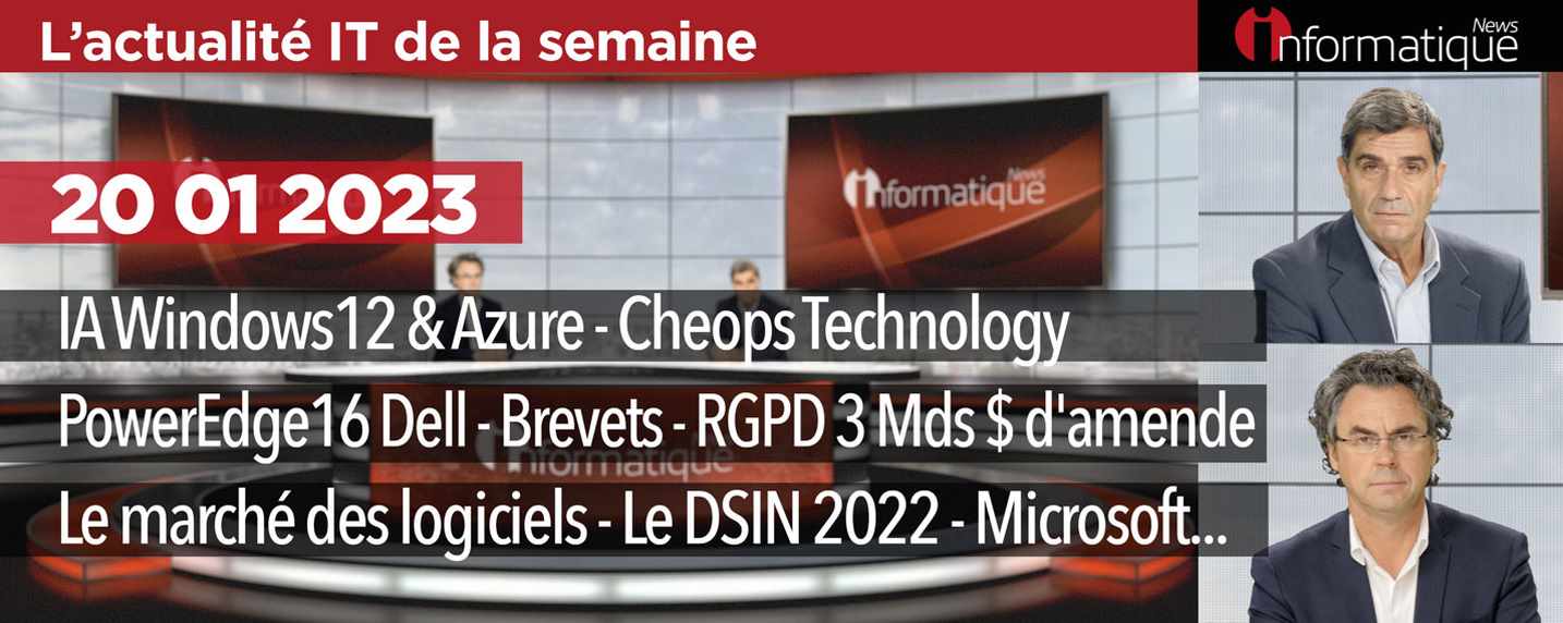 InfoNews, l'essentiel de l'actualité de la semaine : licenciements GAFAM, IA dans Windows, amendes RGPD