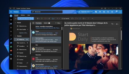 Outlook devrait finalement être intégré à Windows 11 