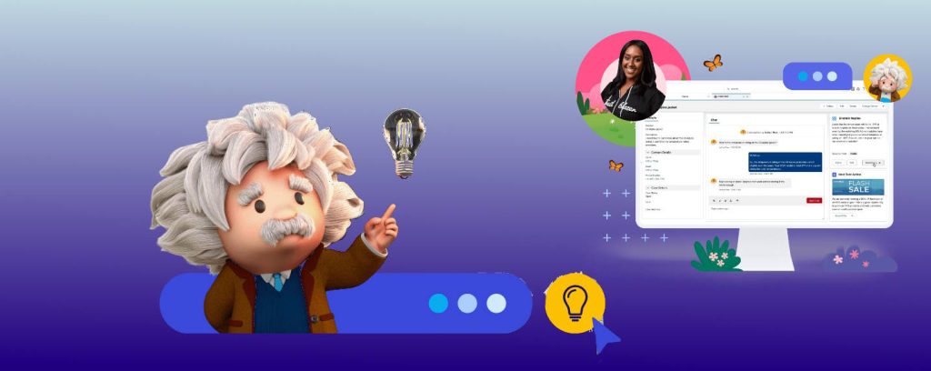 Salesforce lance Einstein GPT son IA générative pour accélérer les processus métier liés au CRM, à la vente, au support et au marketing.