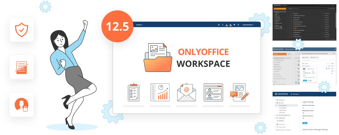 OnlyOffice Workspace 12.5, plus de sécurité pour la suite collaborative alternative et open source