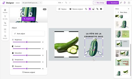 Microsoft Designer pour créer des visuels très facilement en s'appuyant sur les IA génératives