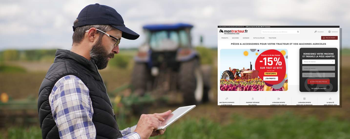 Agro-Service 2000 digitalise son activité et lance son site de e-commerce de pièces détachées agricoles avec montracteur.fr
