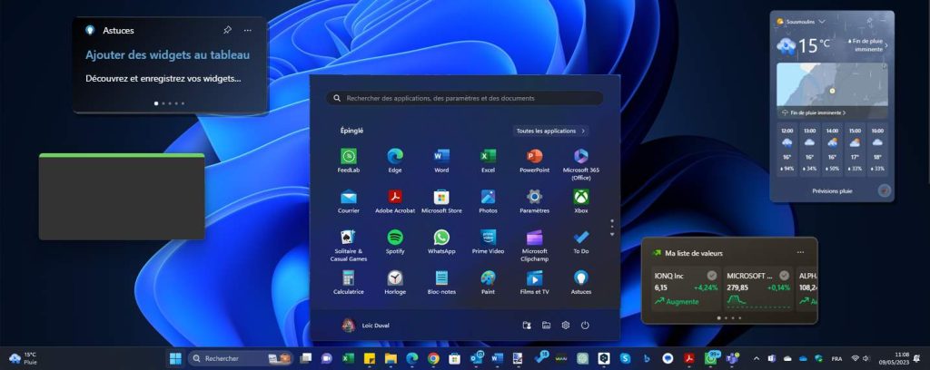 Des Widgets bientôt de retour directement sur le Bureau de Windows