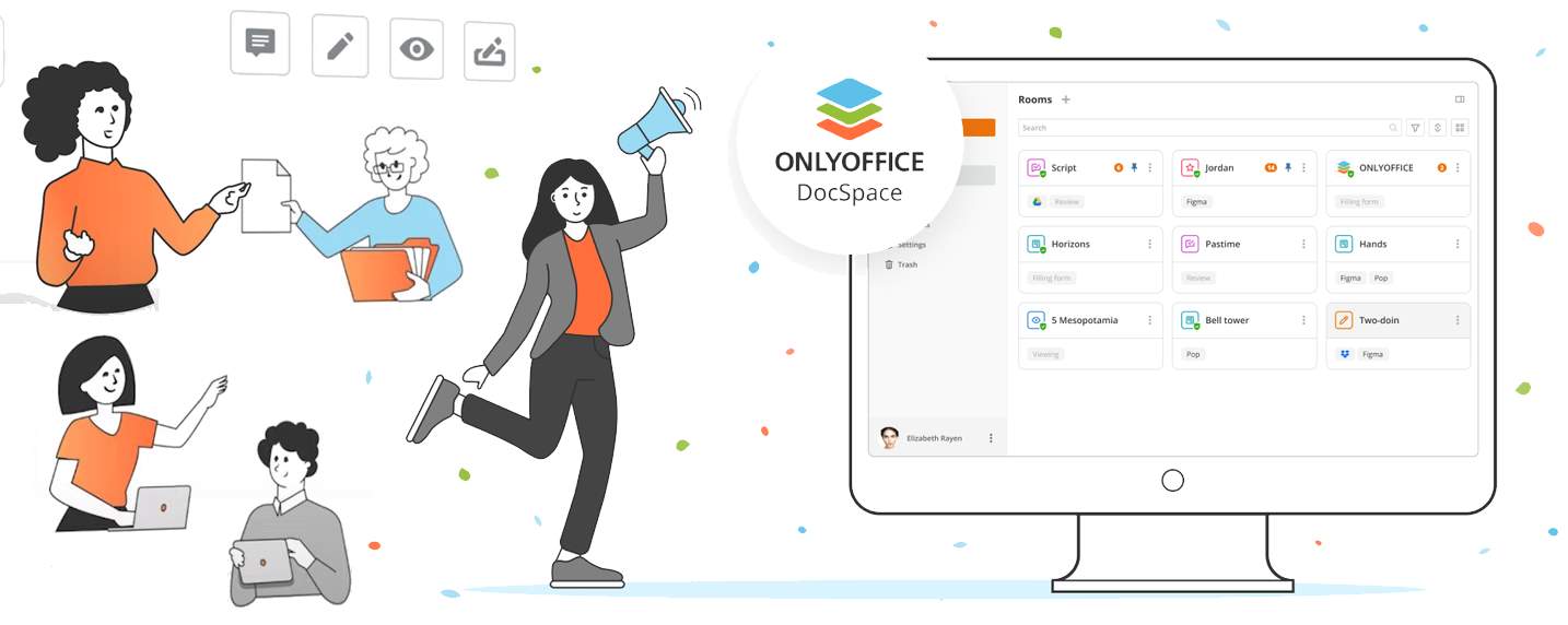 OnlyOffice DocSpace pour partager et co-éditer les documents en toute simplicité et toute sécurité