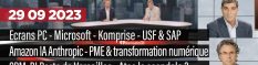 InfoNews Hebdo avec USF contre SAP, Microsoft & Surface, des PC multiécrans, Komprise, des PME en pause, Atos