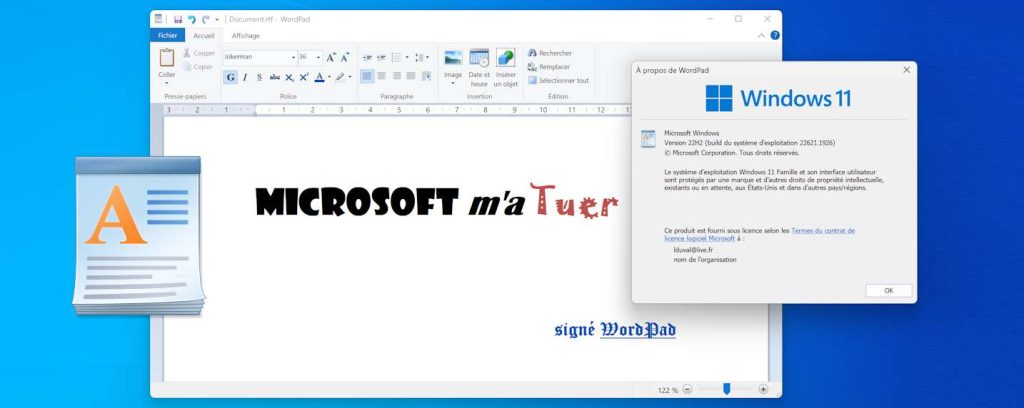 Wordpad, c'est la fin d'un ancêtre