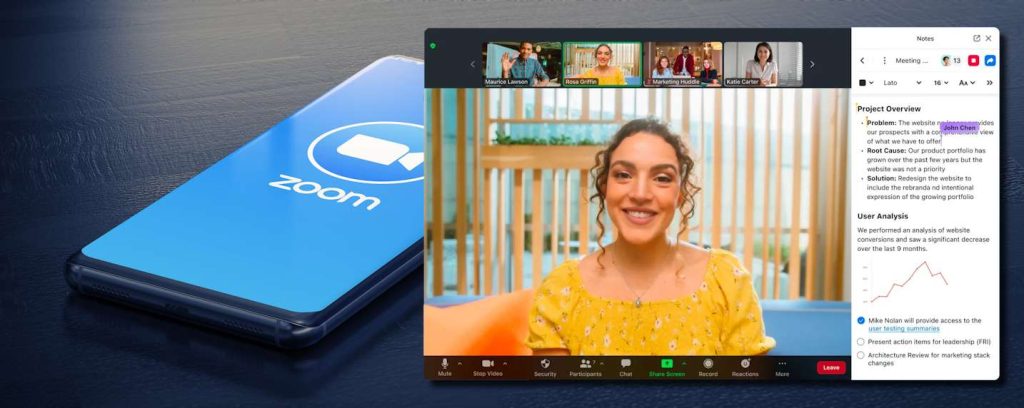 Zoom lance Zoom Notes pour ne plus jongler entre Visio et prise de notes...