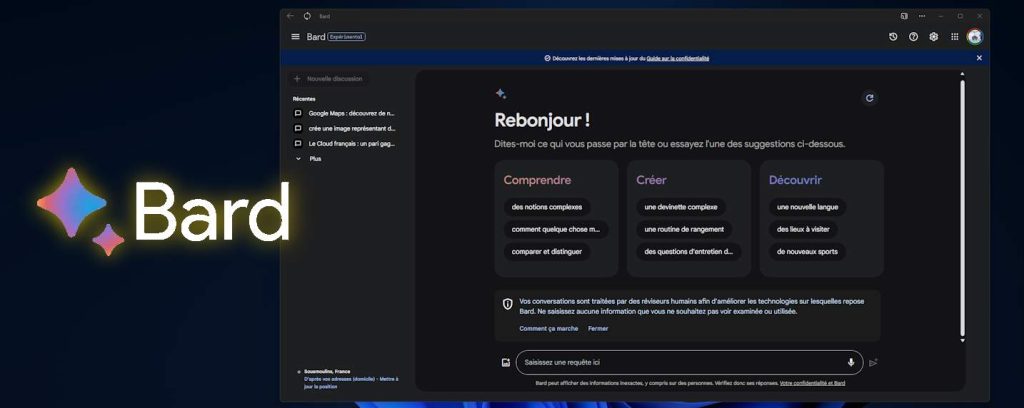 ça y est Bard en Français a basculer sous Gemin Pro.
