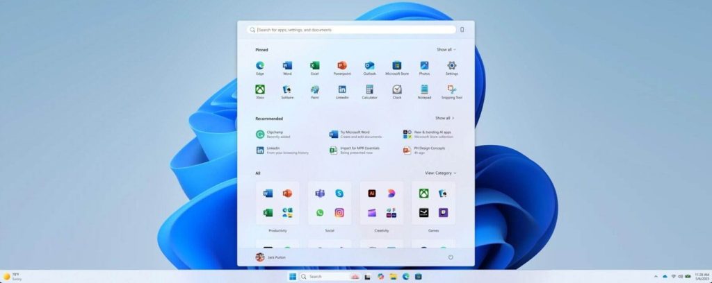 Microsoft repense le menu Démarrer de Windows 11 pour la mise à jour 25H2