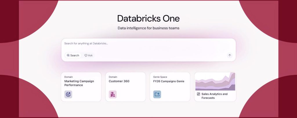 Databricks One, la solution "GenBI" de Databricks