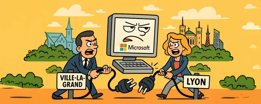 Lyon et Ville-La-Grand adoptent des alternatives souveraines à Microsoft, renforçant la souveraineté numérique française et européenne.