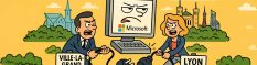Lyon et Ville-La-Grand adoptent des alternatives souveraines à Microsoft, renforçant la souveraineté numérique française et européenne.