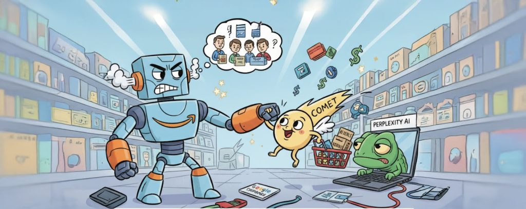 Amazon accuse Perplexity de violer ses conditions de vente avec son navigateur agentique Comet