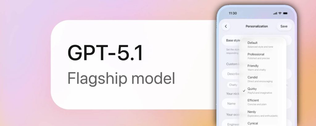 OpenAI a lancé GPT 5.1
