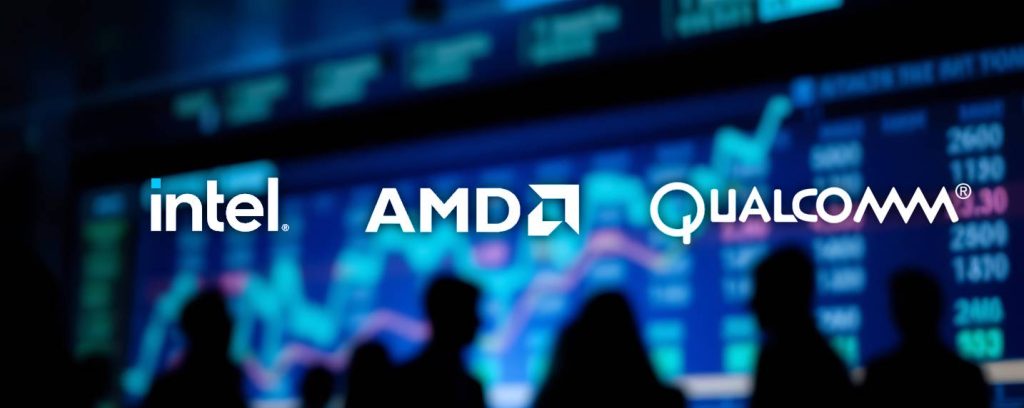 Les bons résultats financiers d'Intel, AMD et Qualcomm au Q3 2025