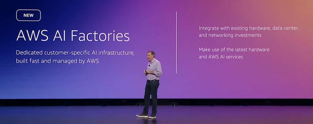 AI Factories : AWS construit des usines IA derrière vos firewalls