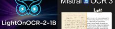 OCR nouvelle génération, la brique, oubliée mais redécouverte par Mistral AI et LightOn, qui débloque les agents IA