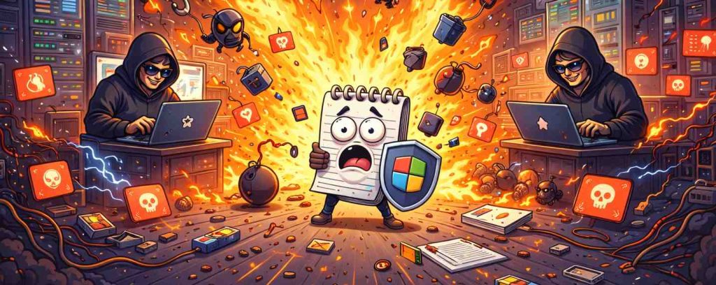Des failles zero-day Windows à la pelle, et même Notepad y passe