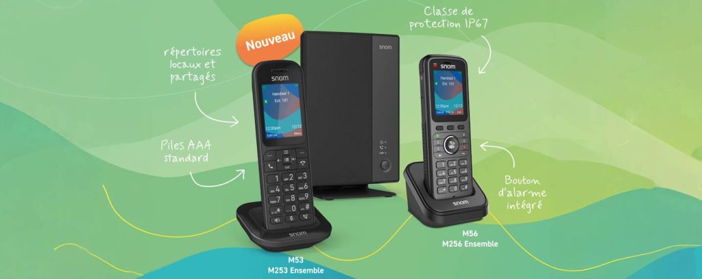 Snom muscle son offre DECT pour les petits sites avec les M253 et M256
