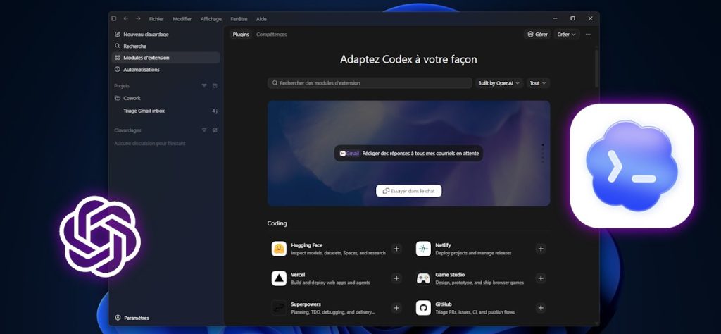 OpenAI ouvre Codex à tous les usages de l'IA agentique sur Desktop